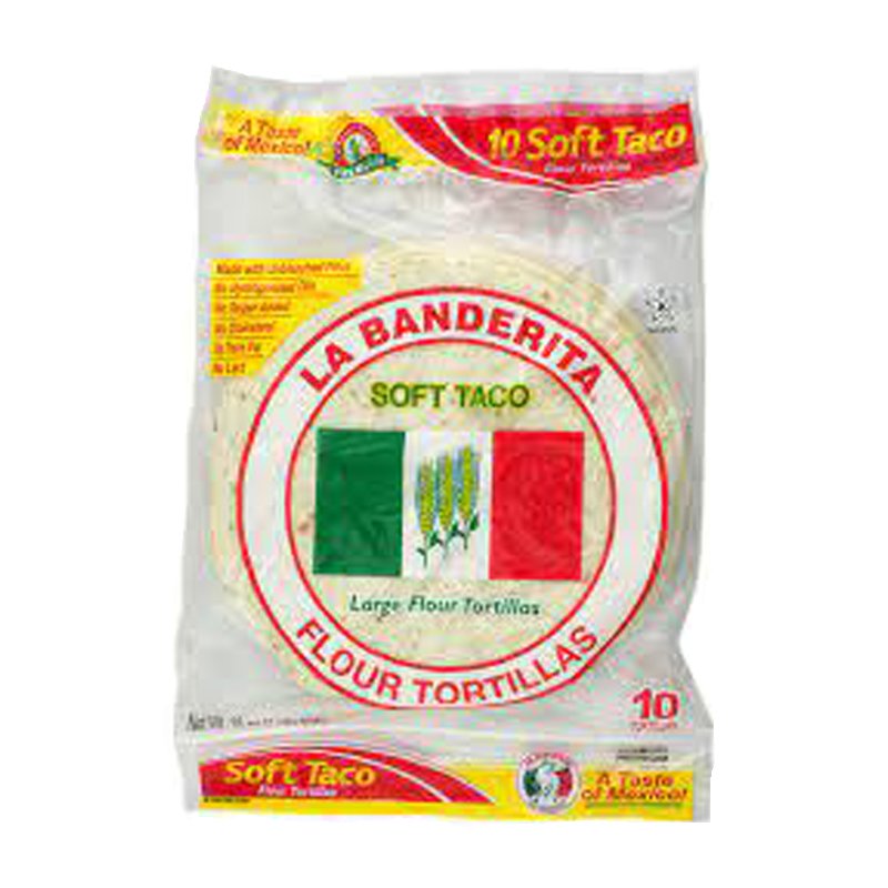 LA BANDERITA TORTILLAS SOFT TACO 10PK 454G