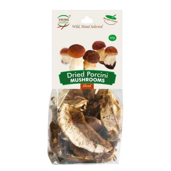 Viking Platter Dried Porcini Mushrooms Sliced 40g Panetta Mercato