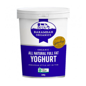 Barambah Organics All Natural Yoghurt 500g