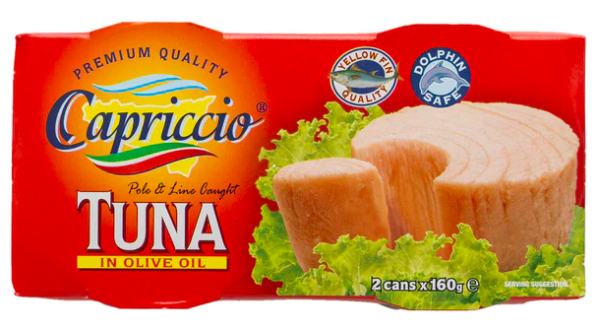 Capriccio Tuna In Oil 2x160g Panetta Mercato