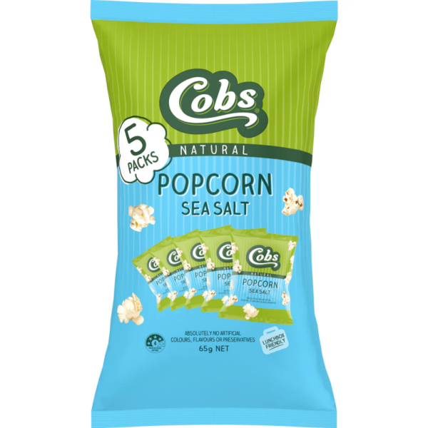 Cobs Popcorn Sea Salt Multipack 65g Panetta Mercato