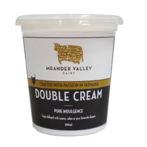 Meander Valley Dairy Double Cream 200ml Panetta Mercato