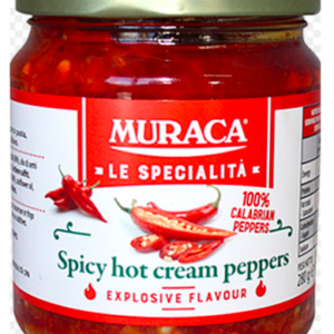 Muraca Spicy Hot Cream Peppers 280g X6 Panetta Mercato
