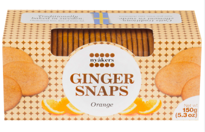 Nyakers Ginger Snaps Orange 150g Panetta Mercato