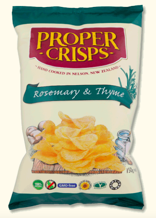 Proper Crisps Rosemary & Thyme 150g - Panetta Mercato