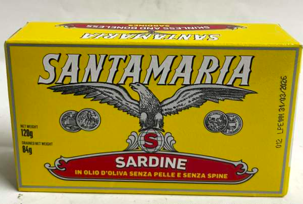Santamaria Sardines Boneless 120g - Panetta Mercato