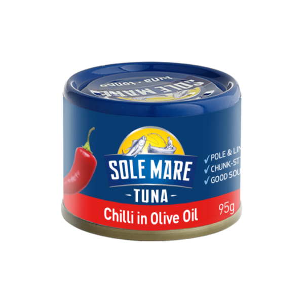 Sole Mare Tuna In Olive Oil W/ Chilli 95g Panetta Mercao