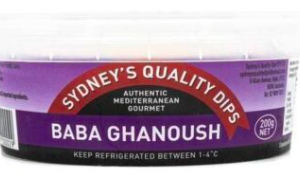 Sydney’s Quality Dips Baba Ghanoush 200g Panetta Mercato