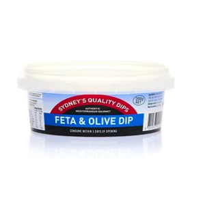 Sydney’s Quality Dips Feta And Olive Dip 200g Panetta Mercato