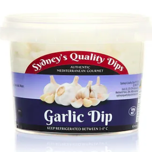 Sydney’s Quality Dips Garlic Dip 500g Panetta Mercato