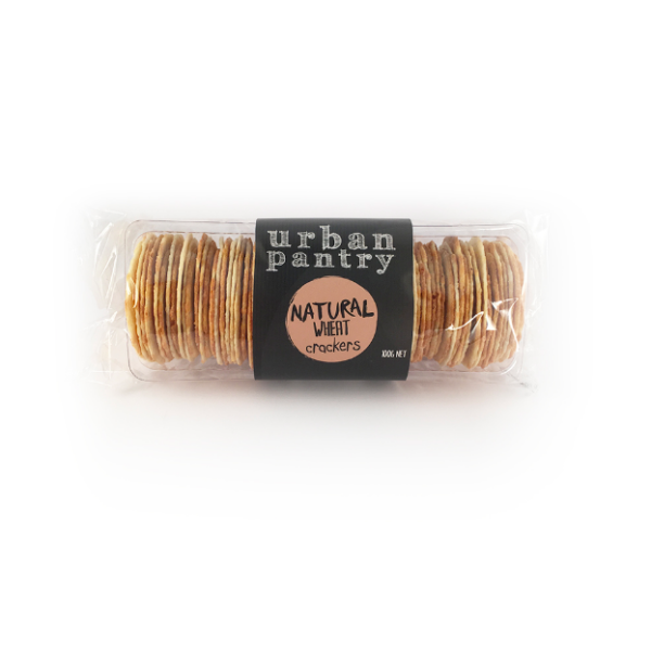 Urban Pantry Natural Wheat Crackers 100g Panetta Mercato