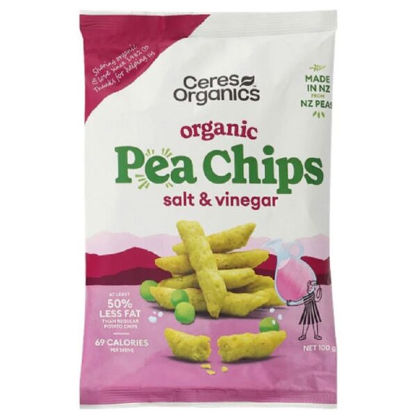 Ceres Pea Chips Salt Vinegar 100g Panetta Mercato