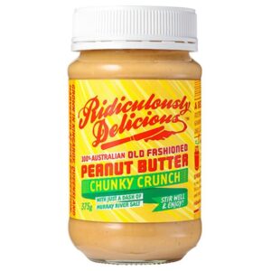 Ridiculously Delicious Chunky Crunch Peanut Butter 375g Panetta Mercato