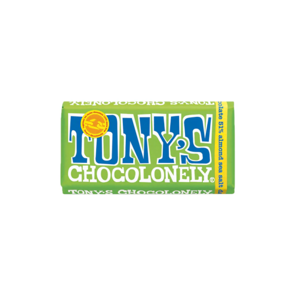 Tony's Chocolonely Dark Almond Sea Salt 180g Panetta Mercato