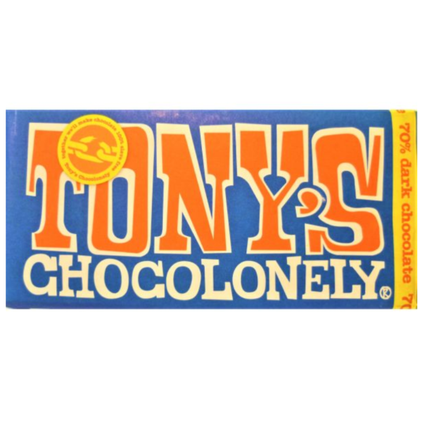 Tony's Chocolonely Dark Chocolate 70% 180g Panetta Mercato