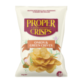 proper crisps onion with green chives 150g
