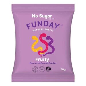 Funday Fruity Gummy Snakes 50g Panetta Mercato