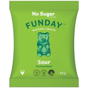 Funday Sour Vegan Gummy Bears 50g Panetta Mercato