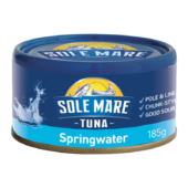 Sole Mare Tuna In Springwater 185g Panetta Mercato