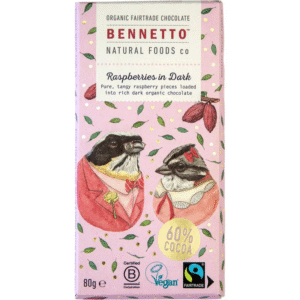 Bennetto Raspberry Dark Chocolate 80g Panetta Mercato