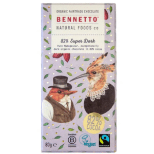 Bennetto 82% Super Dark Chocolate 80g Panetta Mercato