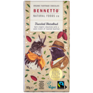 Bennetto Toasted Hazelnut Dark Chocolate 80g Panetta Mercato