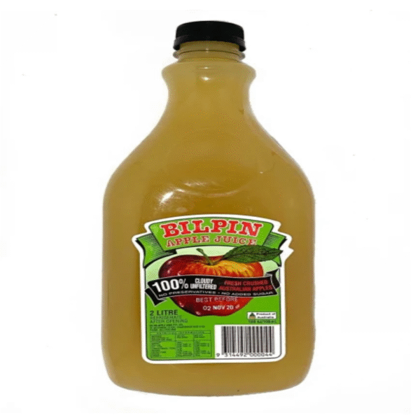 Bilpin Apple Juice Cloudy 2L Panetta Mercato
