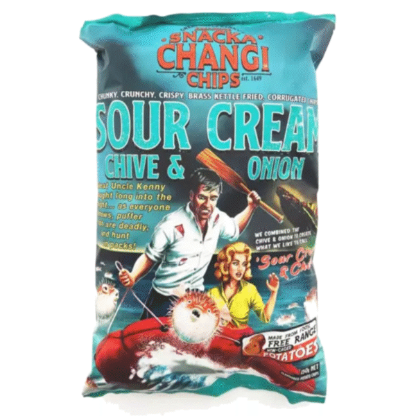 SnackaChangi Chips Sour Cream Onion Chives 150g Panetta Mercato