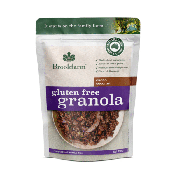 Brookfarm Gluten Free Granola Cacao Coconut 350g Panetta Mercato
