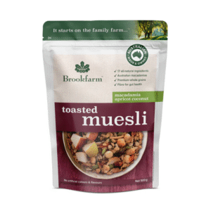 Brookfarm Toasted Macadamia Apricot Coconut Muesli 500g Panetta Mercato