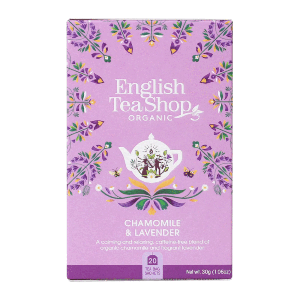 English Tea Shop Organic Chamomile Lavender Tea 20pk Panetta Mercato
